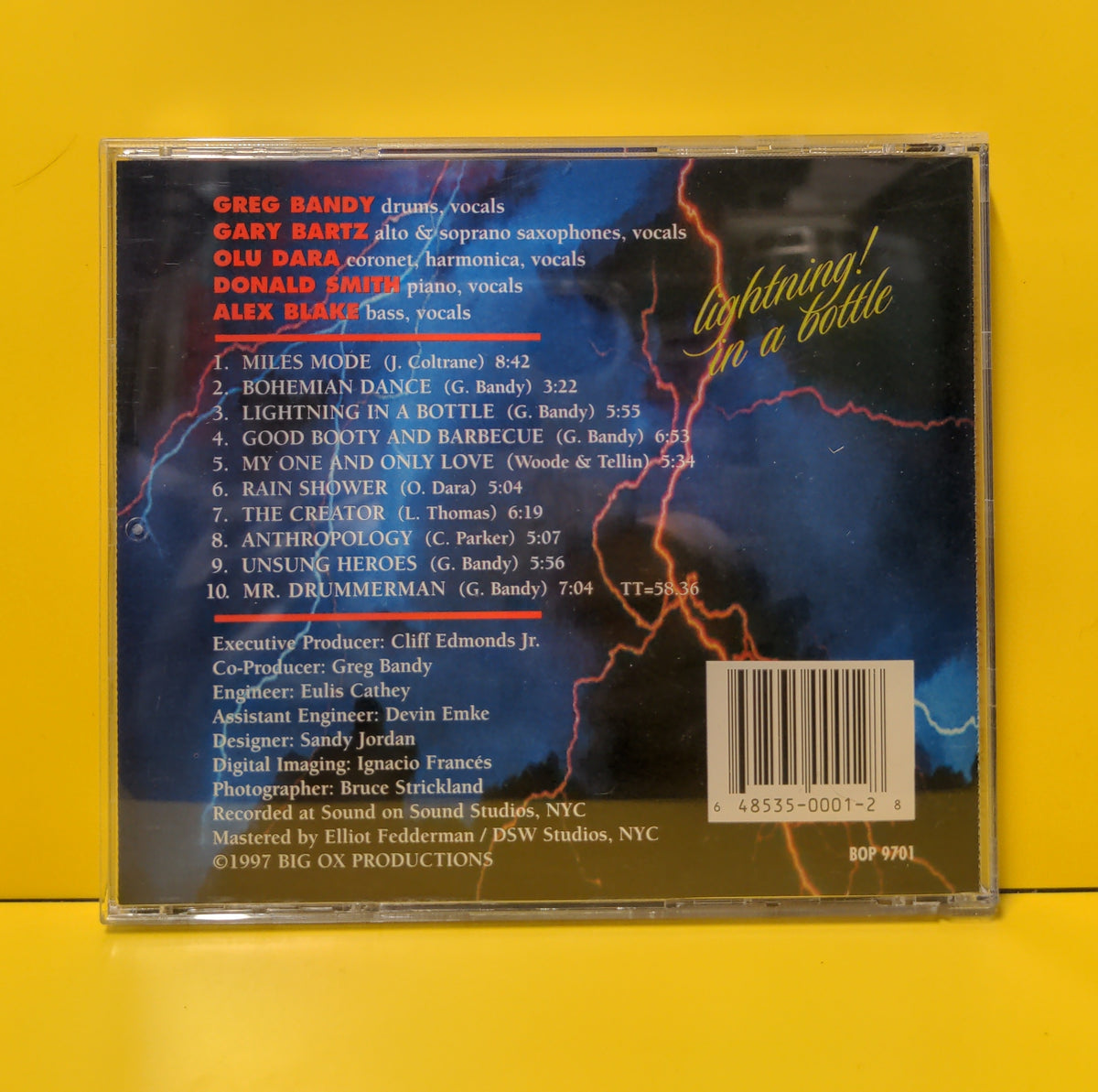 Greg Bandy - Lightning In A Bottle - 1997 - BOP 9701 Used - NM - CDs Greg Bandy - Lightning In A Bottle - 1997 - BOP 9701 Used - NM - CDs