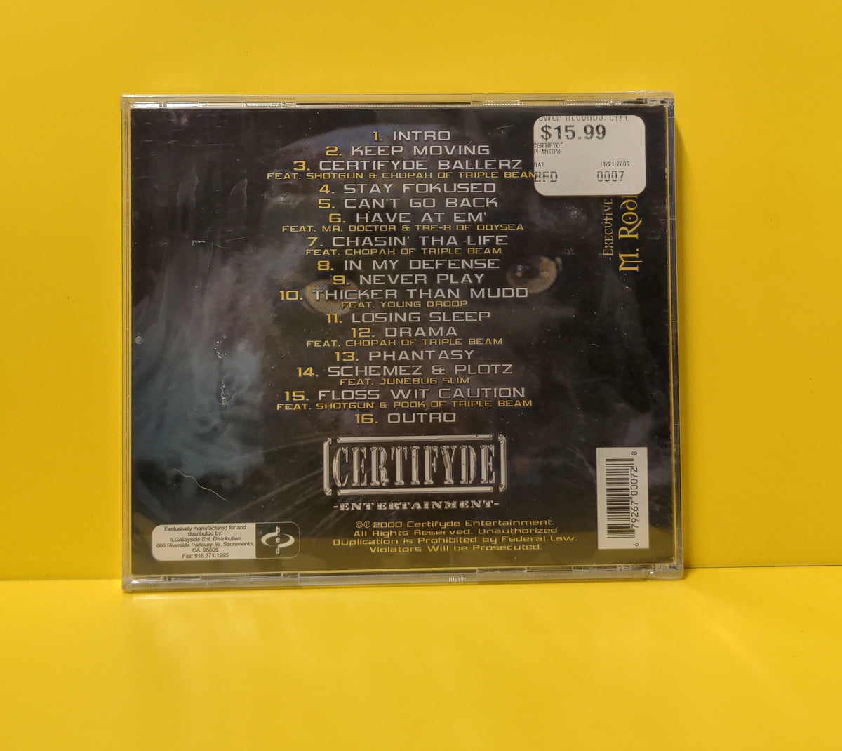 Phantom - Certifyde - 2000 - 6 79267-00072 8 New - Sealed - CDs Phantom - Certifyde - 2000 - 6 79267-00072 8 New - Sealed - CDs