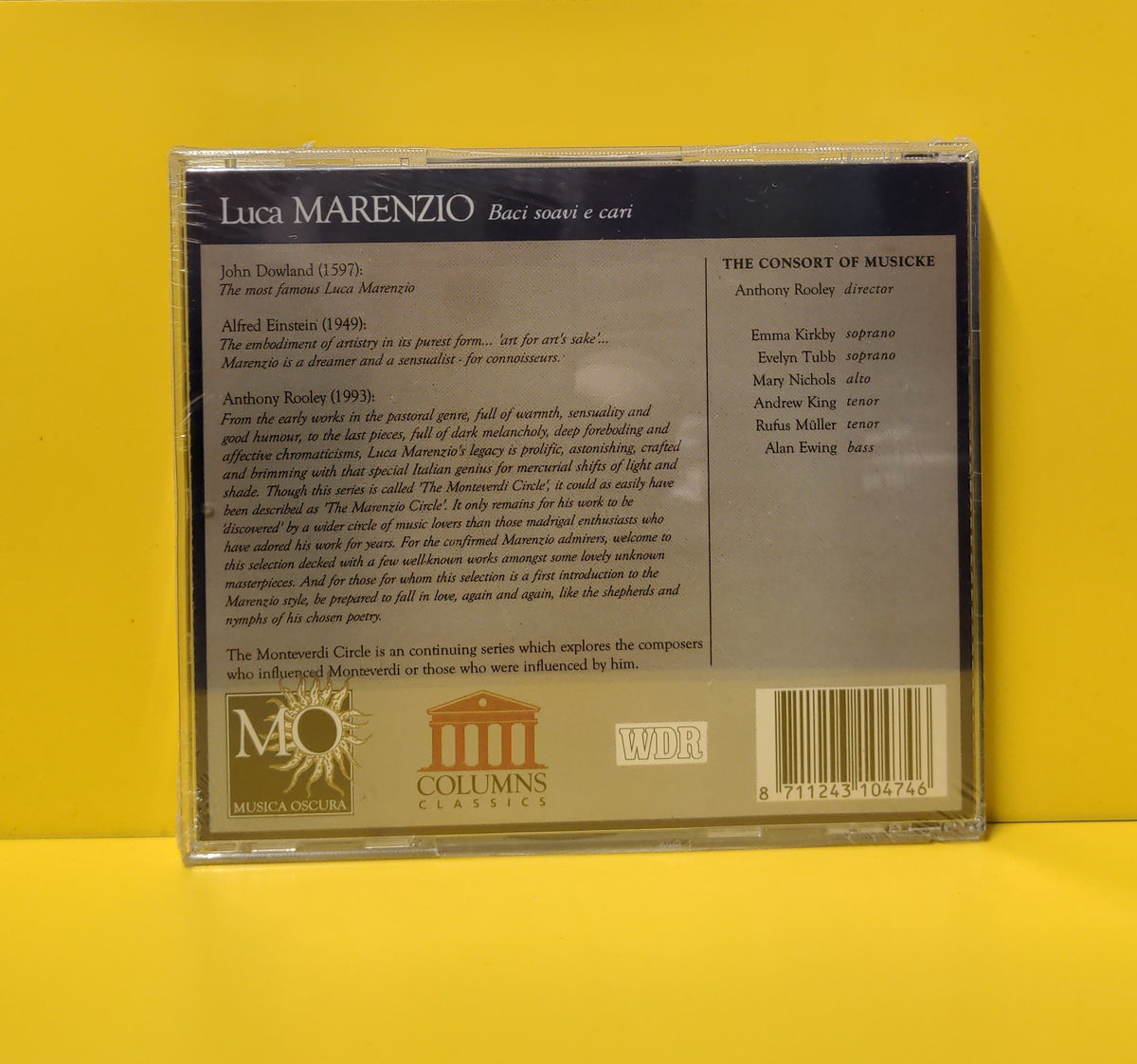 Luca Marenzio, The Consort Of Musicke - Baci Soavi e Cari - 1994 - 070992 New - Sealed - CDs Luca Marenzio, The Consort Of Musicke - Baci Soavi e Cari - 1994 - 070992 New - Sealed - CDs
