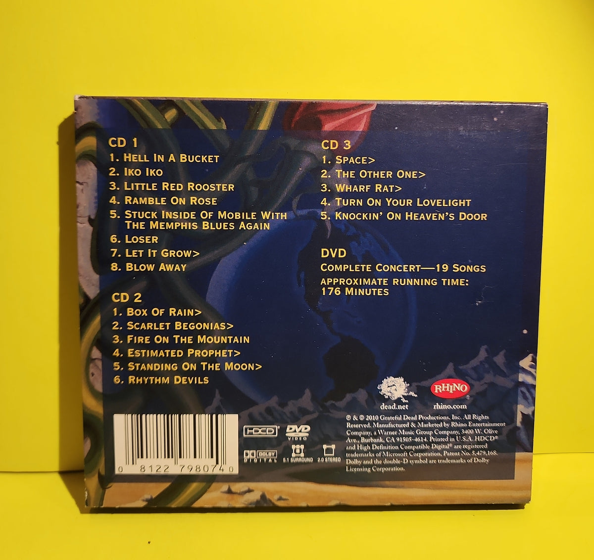 Grateful Dead - 3 CD Set Crimson, White & Indigo: Philadelphia, July 7, 1989 - 2010 - 8122-79807-4 Used - EX - CDs Grateful Dead - 3 CD Set Crimson, White & Indigo: Philadelphia, July 7, 1989 - 2010 - 8122-79807-4 Used - EX - CDs