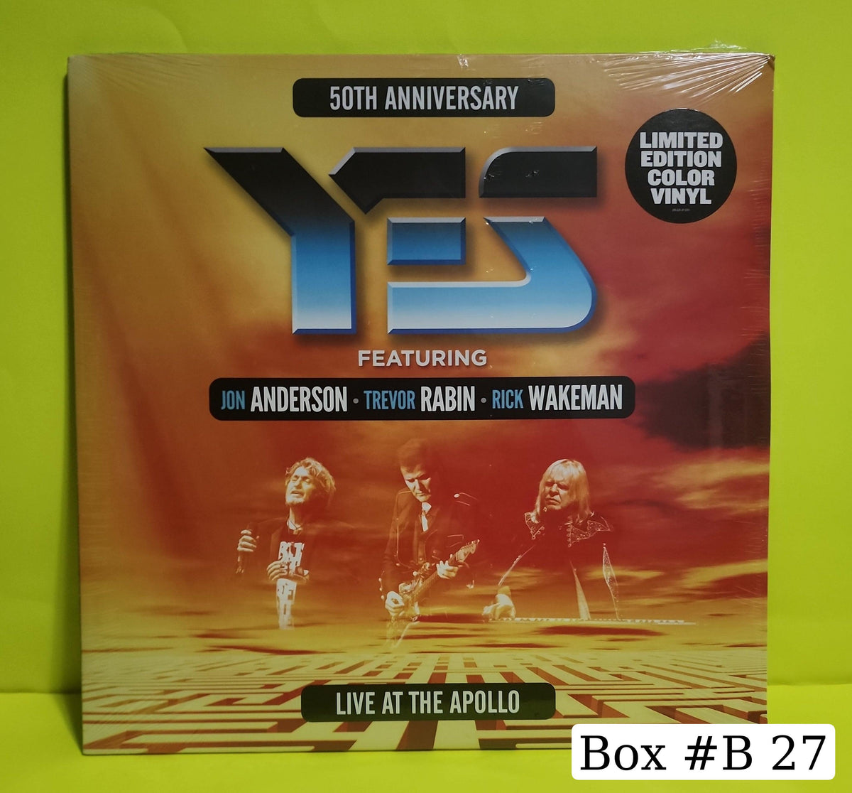 Yes Featuring Jon Anderson, Trevor Rabin, Rick Wakeman - Live At The Apollo (50th Anniversary) - 2018 - ER204181 New - Sealed - Vinyl Yes Featuring Jon Anderson, Trevor Rabin, Rick Wakeman - Live At The Apollo (50th Anniversary) - 2018 - ER204181 New - Sealed - Vinyl