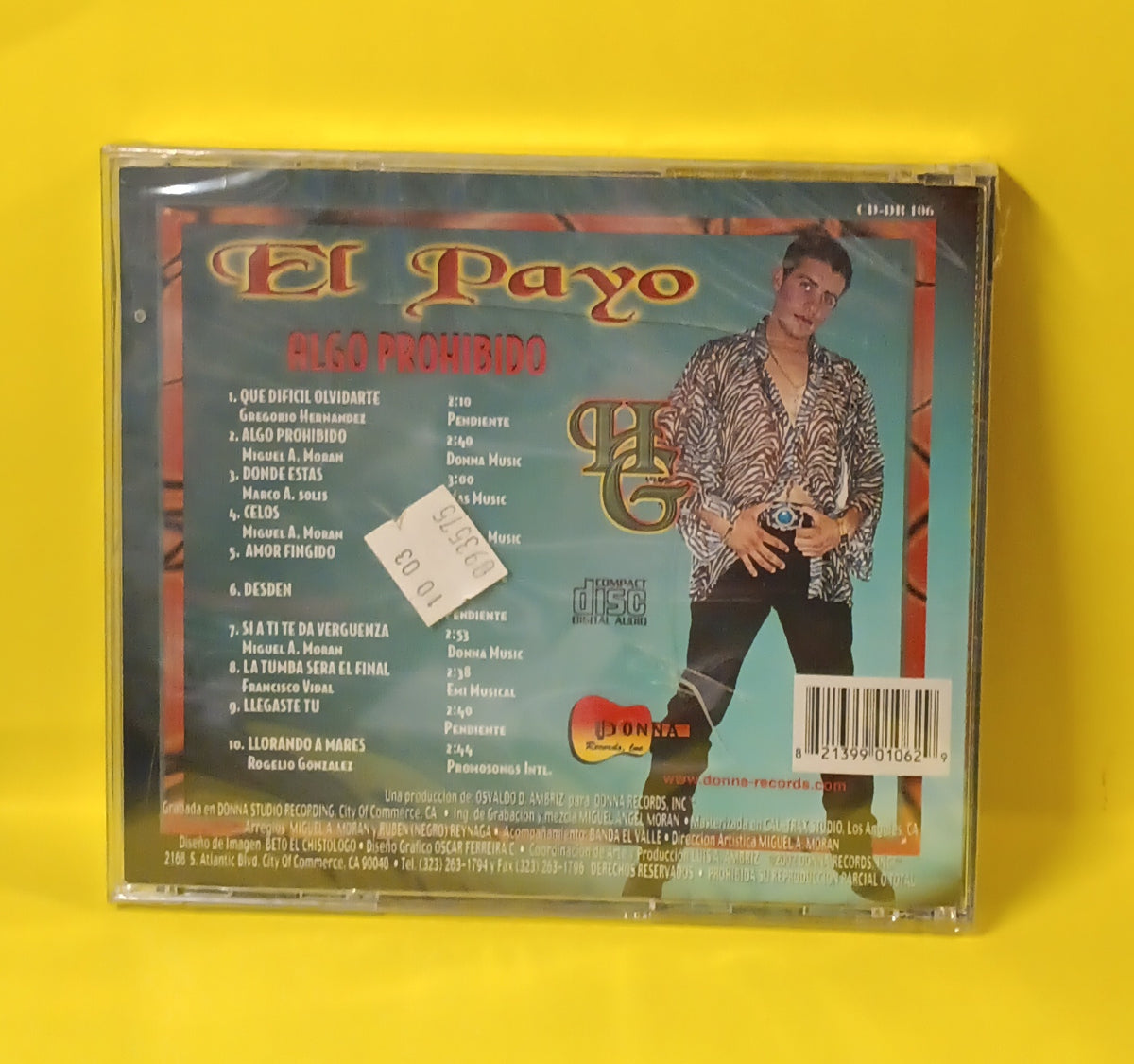 El Payo - Algo Prohibido - CD-DR 106 New - Sealed - CDs El Payo - Algo Prohibido - CD-DR 106 New - Sealed - CDs