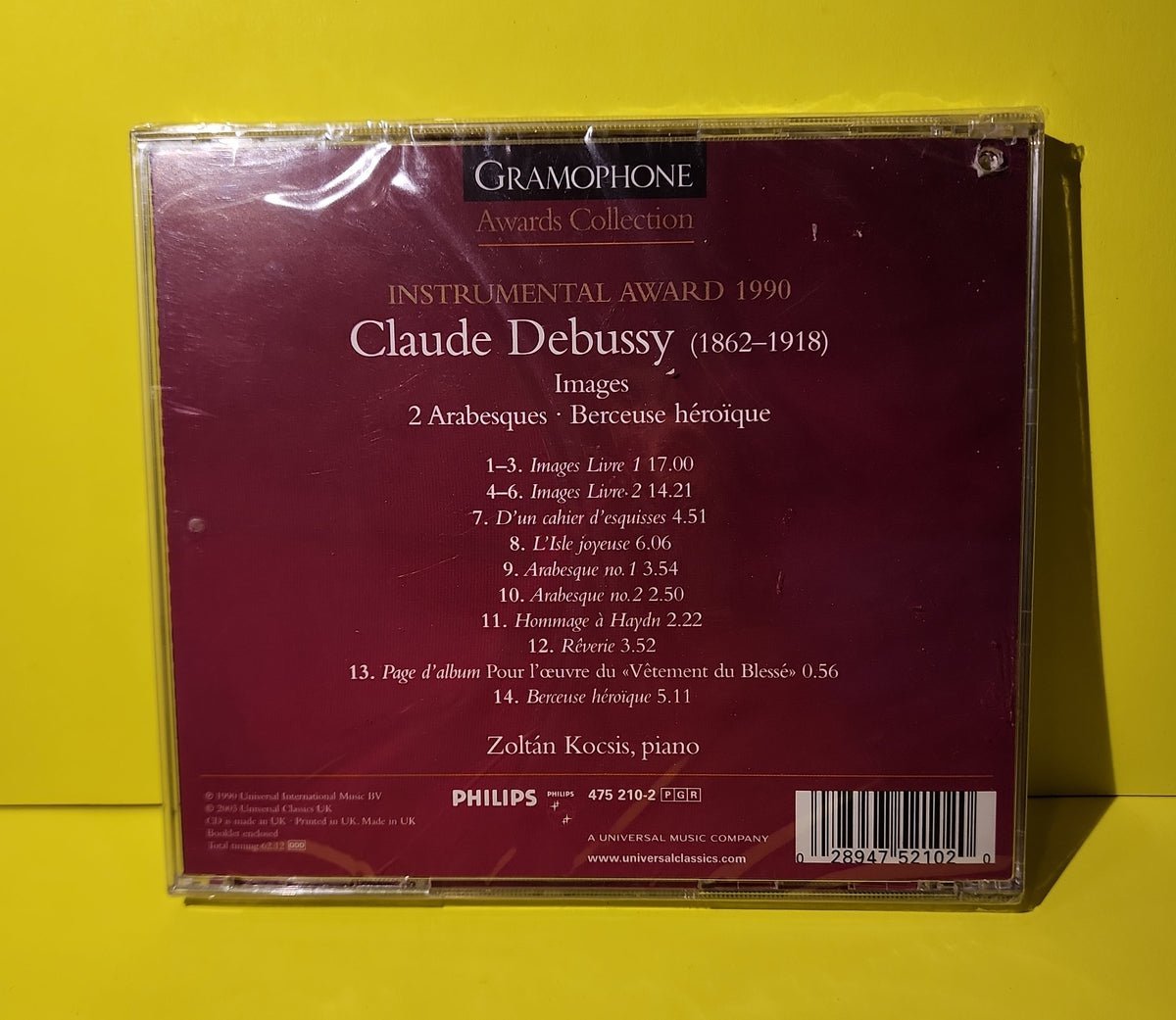 Claude Debussy, Zoltán Kocsis - Images · 2 Arabesques · Berceuse Héroïque - 2003 - 475 210-2 New - Sealed - CDs Claude Debussy, Zoltán Kocsis - Images · 2 Arabesques · Berceuse Héroïque - 2003 - 475 210-2 New - Sealed - CDs