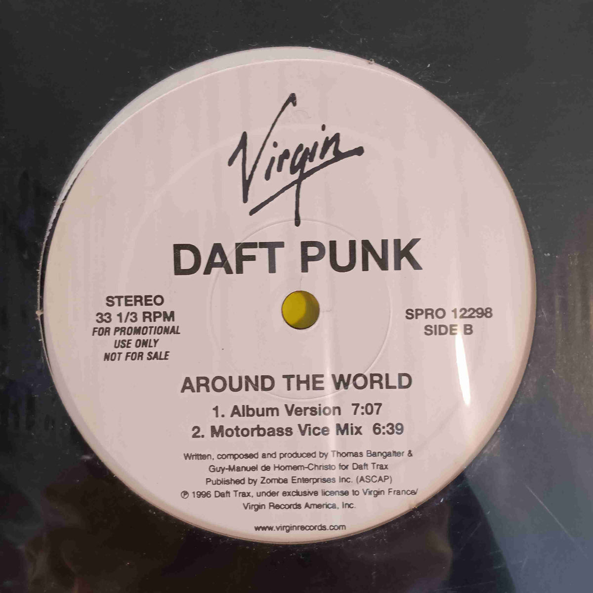 Daft Punk - Around the World PROMO - 1997 - SPRO 12298 Used - VG+ - Vinyl Daft Punk - Around the World PROMO - 1997 - SPRO 12298 Used - VG+ - Vinyl