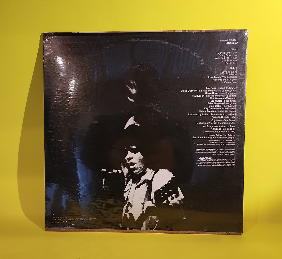 Lou Reed - Lou Reed - 1972 - LSP-4701 New - Sealed - Vinyl Lou Reed - Lou Reed - 1972 - LSP-4701 New - Sealed - Vinyl