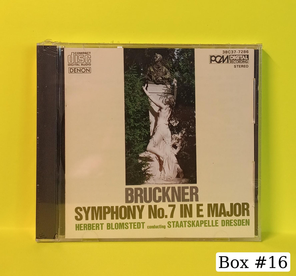 Bruckner- Blomstedt / Staatskapelle Dresden - Symphony No. 7 in E Major - 1984 - 38C37-7286 New - Sealed - Japan CDs Bruckner- Blomstedt / Staatskapelle Dresden - Symphony No. 7 in E Major - 1984 - 38C37-7286 New - Sealed - Japan CDs