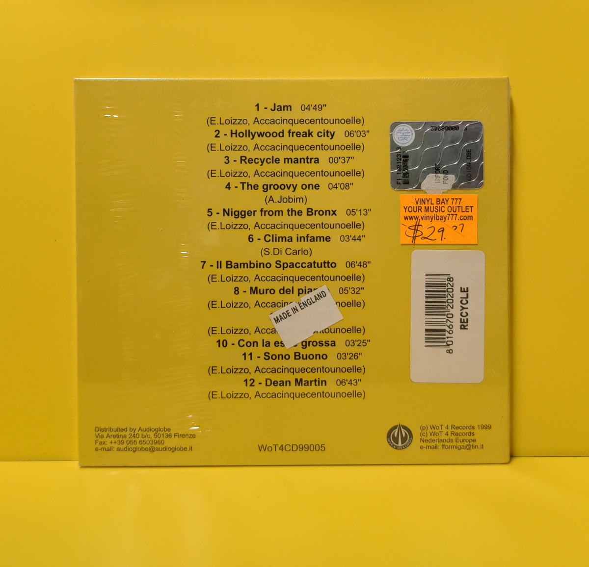 Recycle - Ritmo - 1999 - WOT4CD99005 New - Sealed - CDs Recycle - Ritmo - 1999 - WOT4CD99005 New - Sealed - CDs