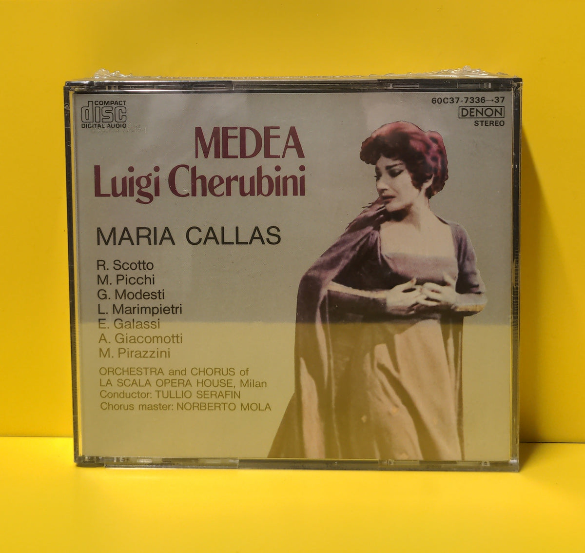 Luigi Cherubini, Callas, Scotto, Pirazzini, Picchi, Modesti, Marimpietri, Galassi, Giacomotti, Serafin, Mola, Orchestra and Chorus of La Scala Opera House - Medea - 1985 - 60C37-7336-37 New - Sealed - CDs Luigi Cherubini, Callas, Scotto, Pirazzini, Picchi, Modesti, Marimpietri, Galassi, Giacomotti, Serafin, Mola, Orchestra and Chorus of La Scala Opera House - Medea - 1985 - 60C37-7336-37 New - Sealed - CDs