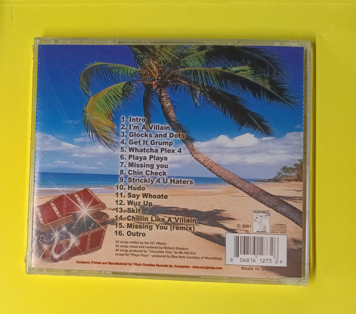 337 Villains - I'm A Villain - 2001 - 8 06816 1273 2 6 New - Sealed - CDs 337 Villains - I'm A Villain - 2001 - 8 06816 1273 2 6 New - Sealed - CDs