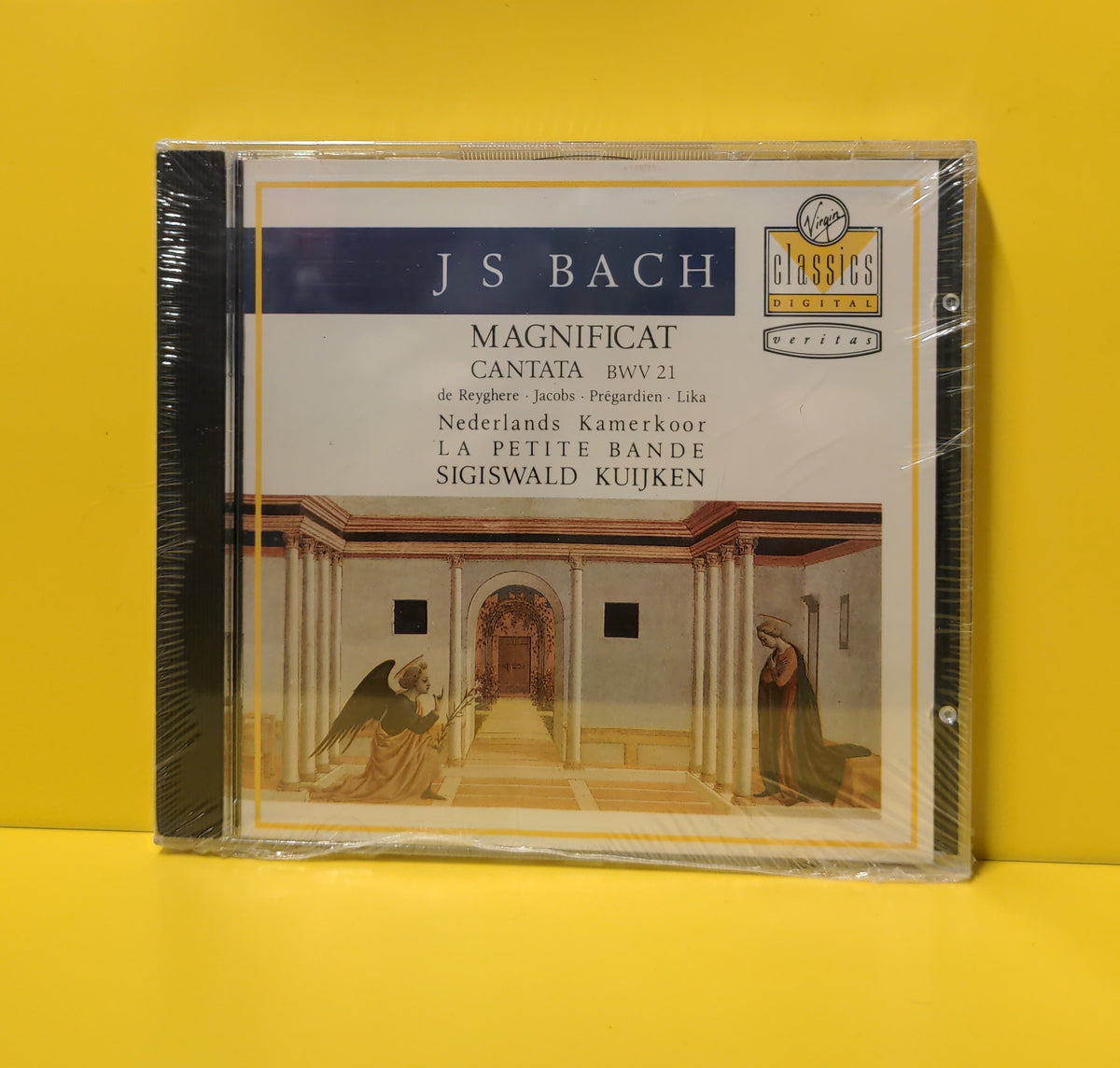 de Reyghere, Jacobs, Prégardien, Lika, Nederlands Kamerkoor, La Petite Bande, Sigiswald Kuijken, J S Bach - Magnificent BWV 243 / Cantata BWV 21 - 1989 - 0777 7595282 7 New - Sealed - CDs de Reyghere, Jacobs, Prégardien, Lika, Nederlands Kamerkoor, La Petite Bande, Sigiswald Kuijken, J S Bach - Magnificent BWV 243 / Cantata BWV 21 - 1989 - 0777 7595282 7 New - Sealed - CDs