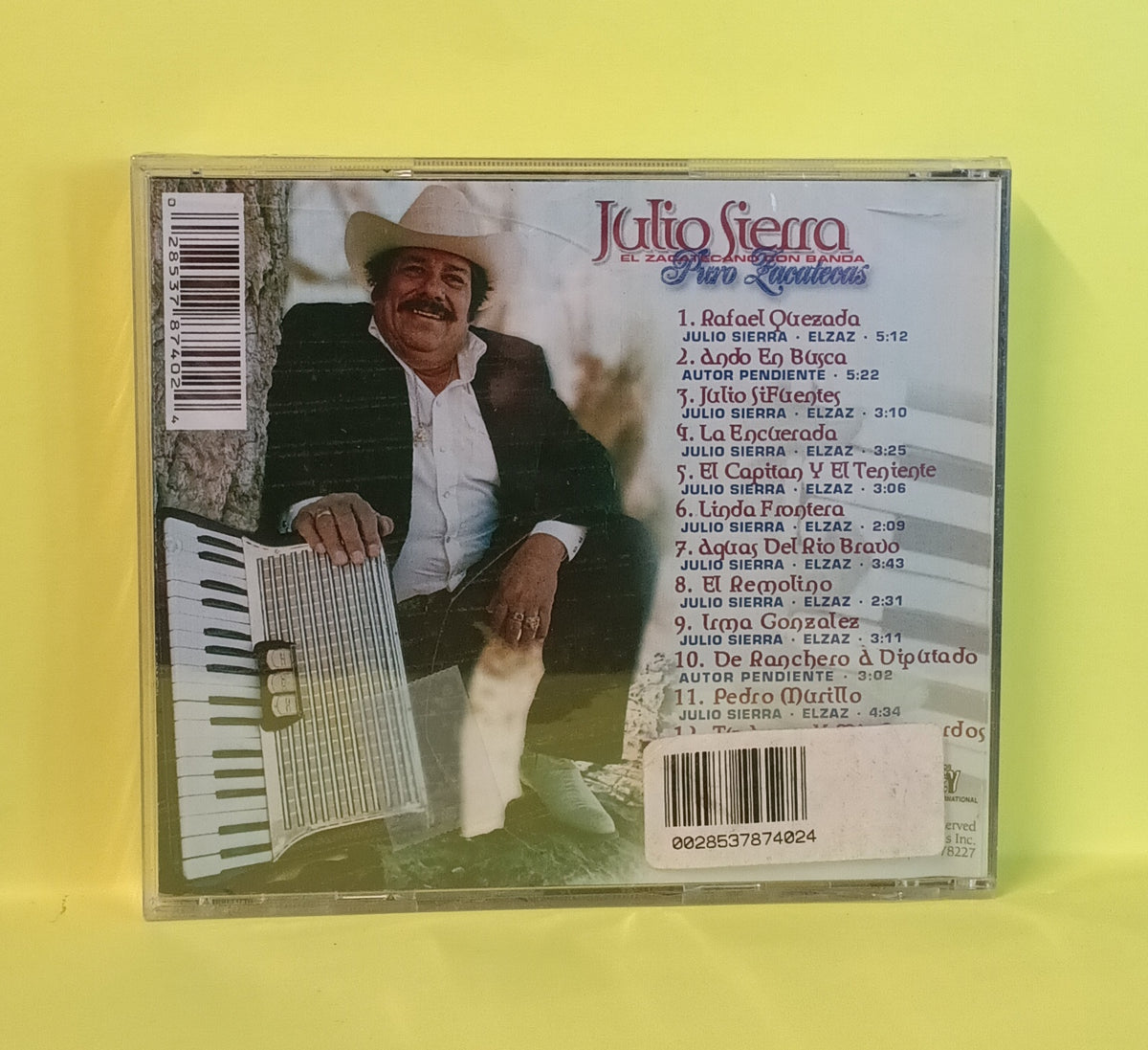 Julio Sierra - Puro Zacatecas - 2006 - Joey 8740 New - Sealed - CDs Julio Sierra - Puro Zacatecas - 2006 - Joey 8740 New - Sealed - CDs