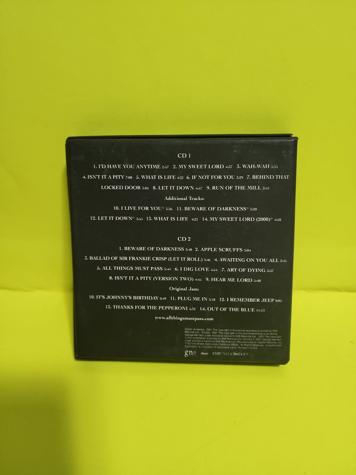 George Harrison - All Things Must Pass - CDP 7243 5 30474 2 9 Used - NM - CDs George Harrison - All Things Must Pass - CDP 7243 5 30474 2 9 Used - NM - CDs