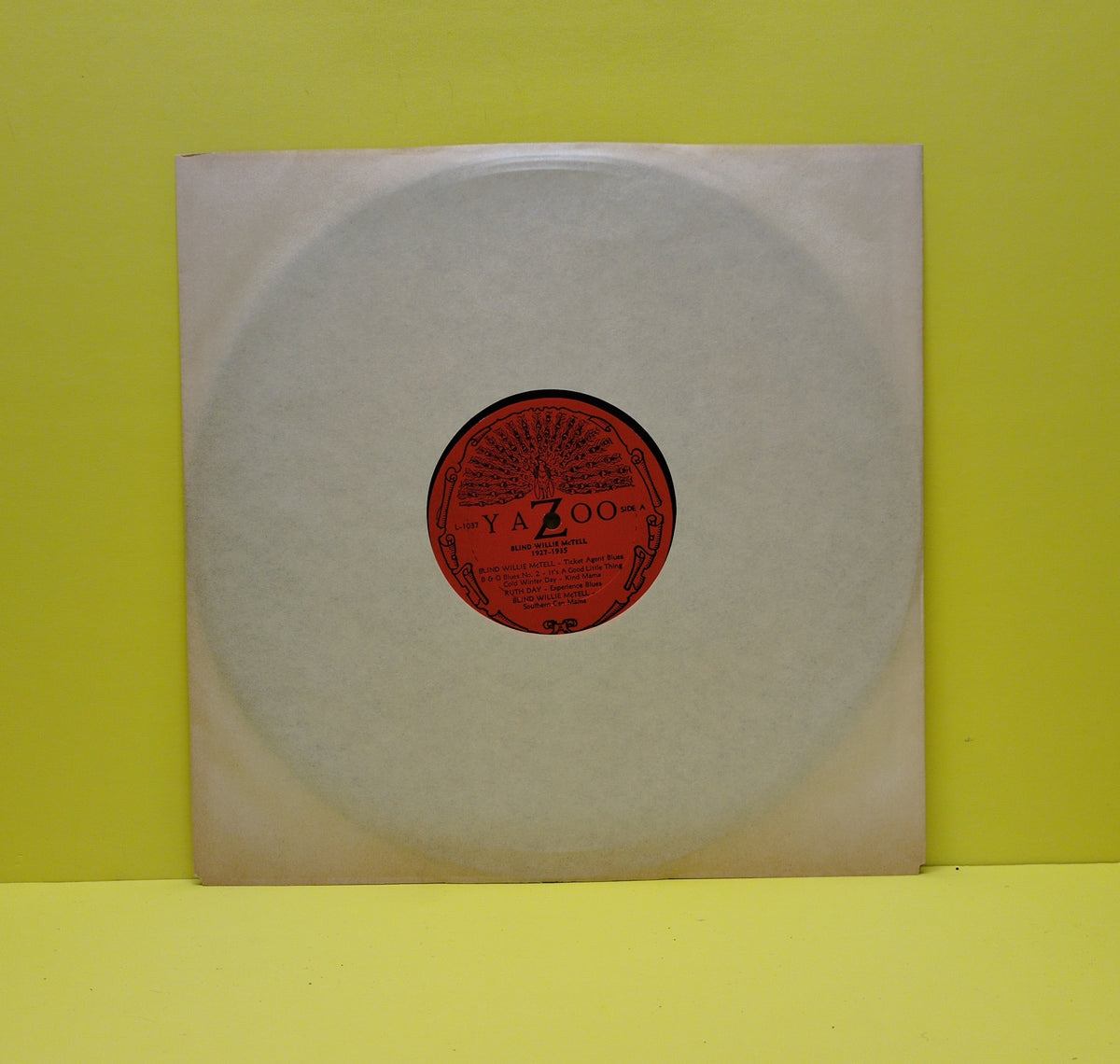 Blind Willie McTell - 1927-1935 - L-1037 Used - VG++ - Vinyl Blind Willie McTell - 1927-1935 - L-1037 Used - VG++ - Vinyl