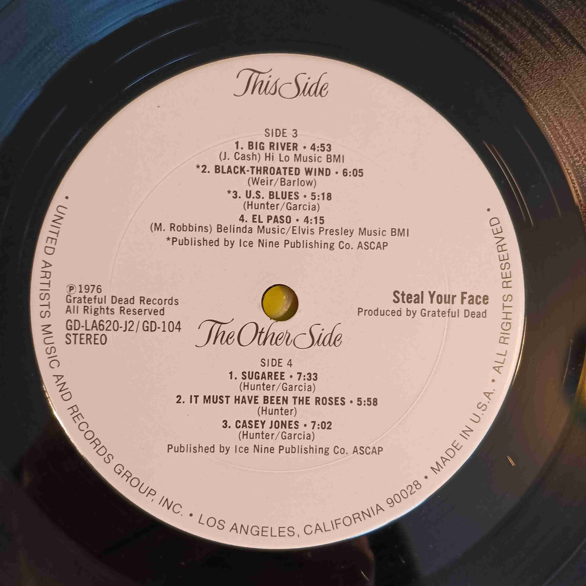 Grateful Dead - Steal Your Face - 1976 - GD-LA620-J2 GD-104 Used - VG++ - Vinyl Grateful Dead - Steal Your Face - 1976 - GD-LA620-J2 GD-104 Used - VG++ - Vinyl