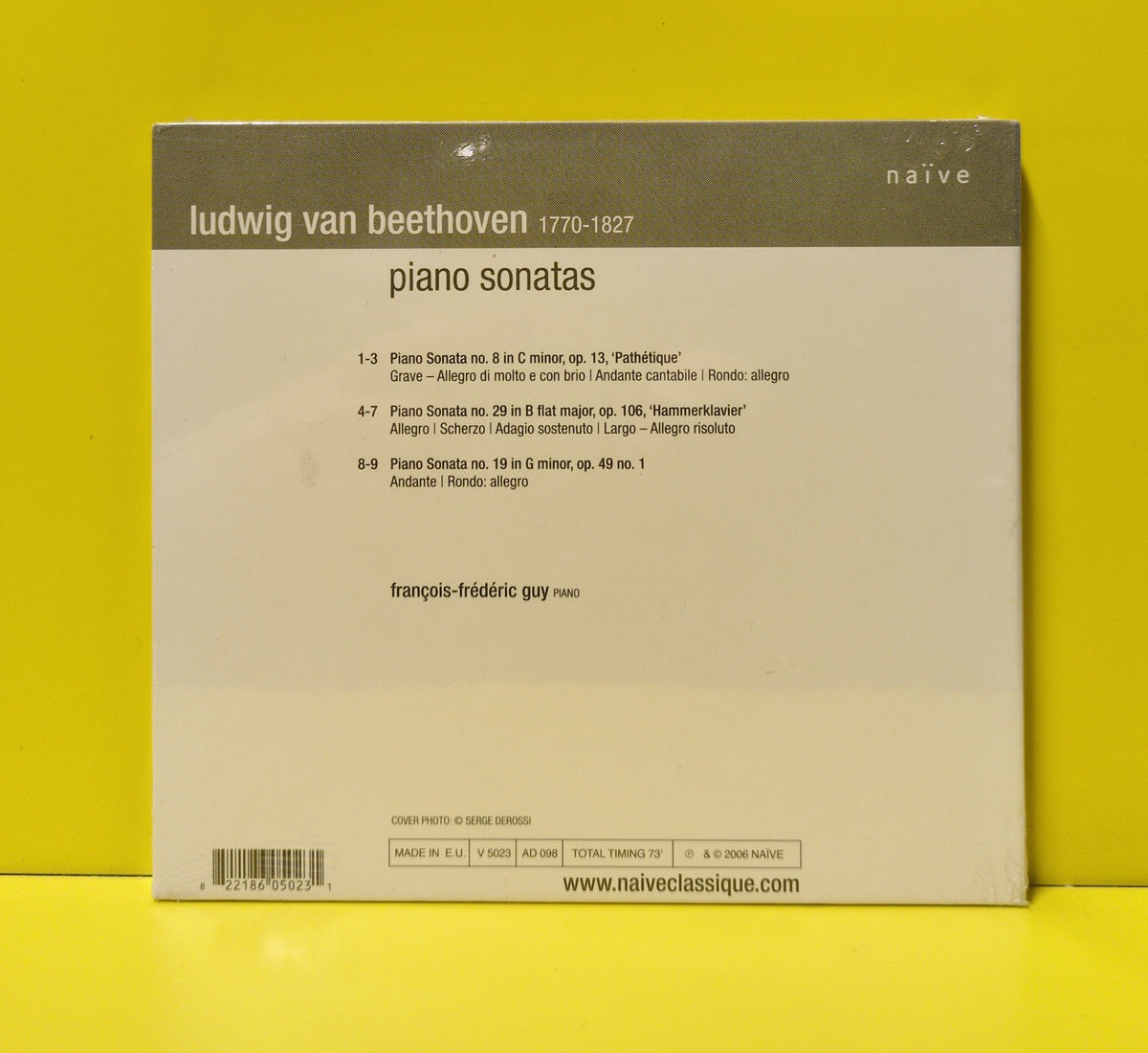 Beethoven, François-Frédéric Guy - Piano Sonatas Hammerklavier, Pathétique, Op. 49 No. 1 - 2006 - V 5023 New - Sealed - CDs Beethoven, François-Frédéric Guy - Piano Sonatas Hammerklavier, Pathétique, Op. 49 No. 1 - 2006 - V 5023 New - Sealed - CDs