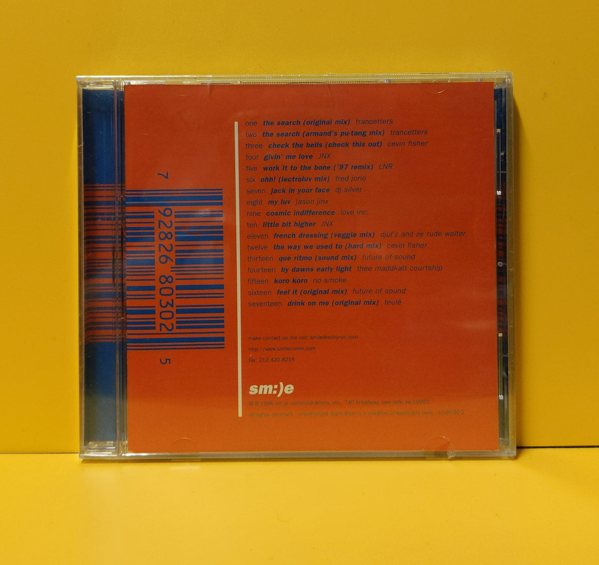 Jason Jinx - Sm:)e Mix Session 2 - 1996 - SM-8030-2 New - Sealed - CDs Jason Jinx - Sm:)e Mix Session 2 - 1996 - SM-8030-2 New - Sealed - CDs