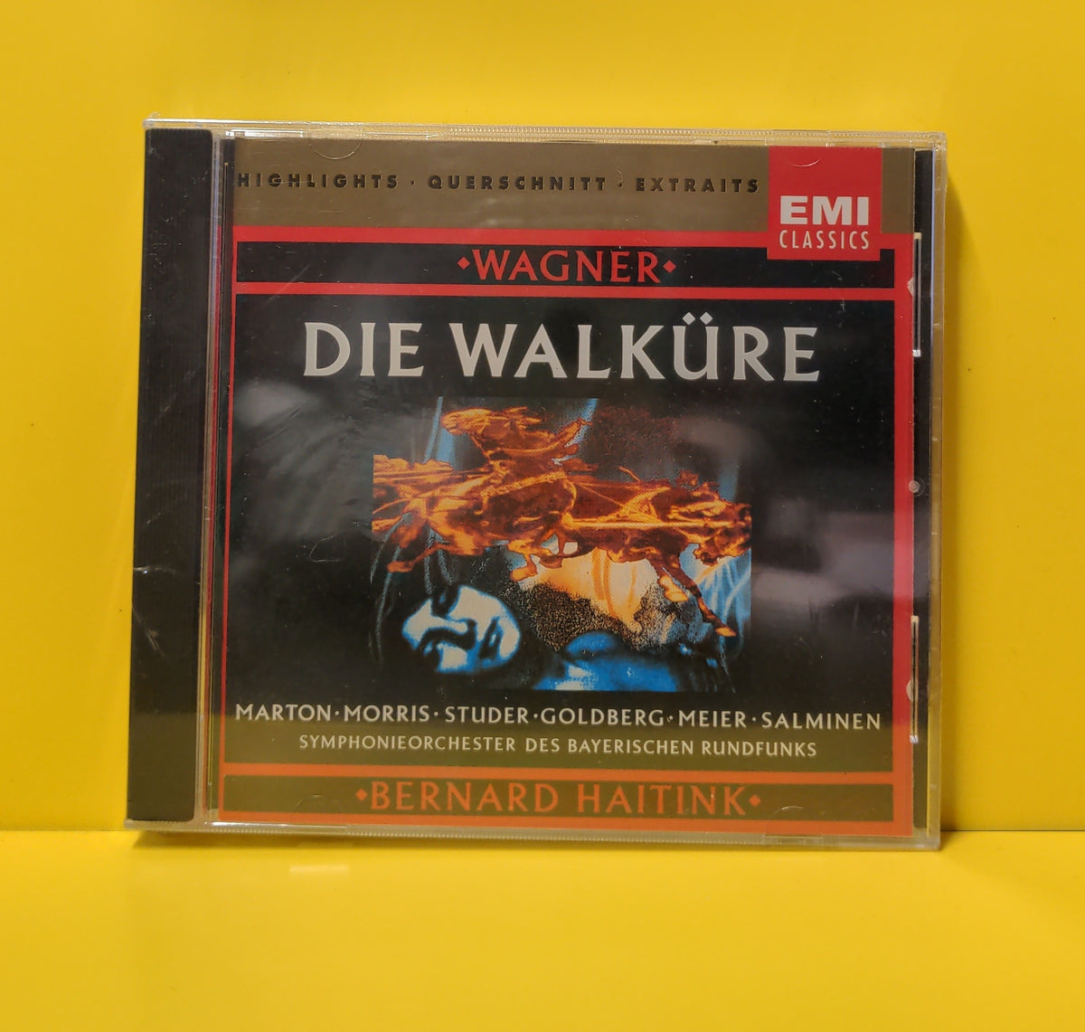 Wagner / Eva Marton, James Morris, Cheryl Studer, Reiner Goldberg, Waltraud Meier, Matti Salminen, Symphonieorchester Des Bayerischen Rundfunks, Bernard Haitink - Die Walküre - 1991 - CDC 7 54328 2 New - Sealed - CDs Wagner / Eva Marton, James Morris, Cheryl Studer, Reiner Goldberg, Waltraud Meier, Matti Salminen, Symphonieorchester Des Bayerischen Rundfunks, Bernard Haitink - Die Walküre - 1991 - CDC 7 54328 2 New - Sealed - CDs