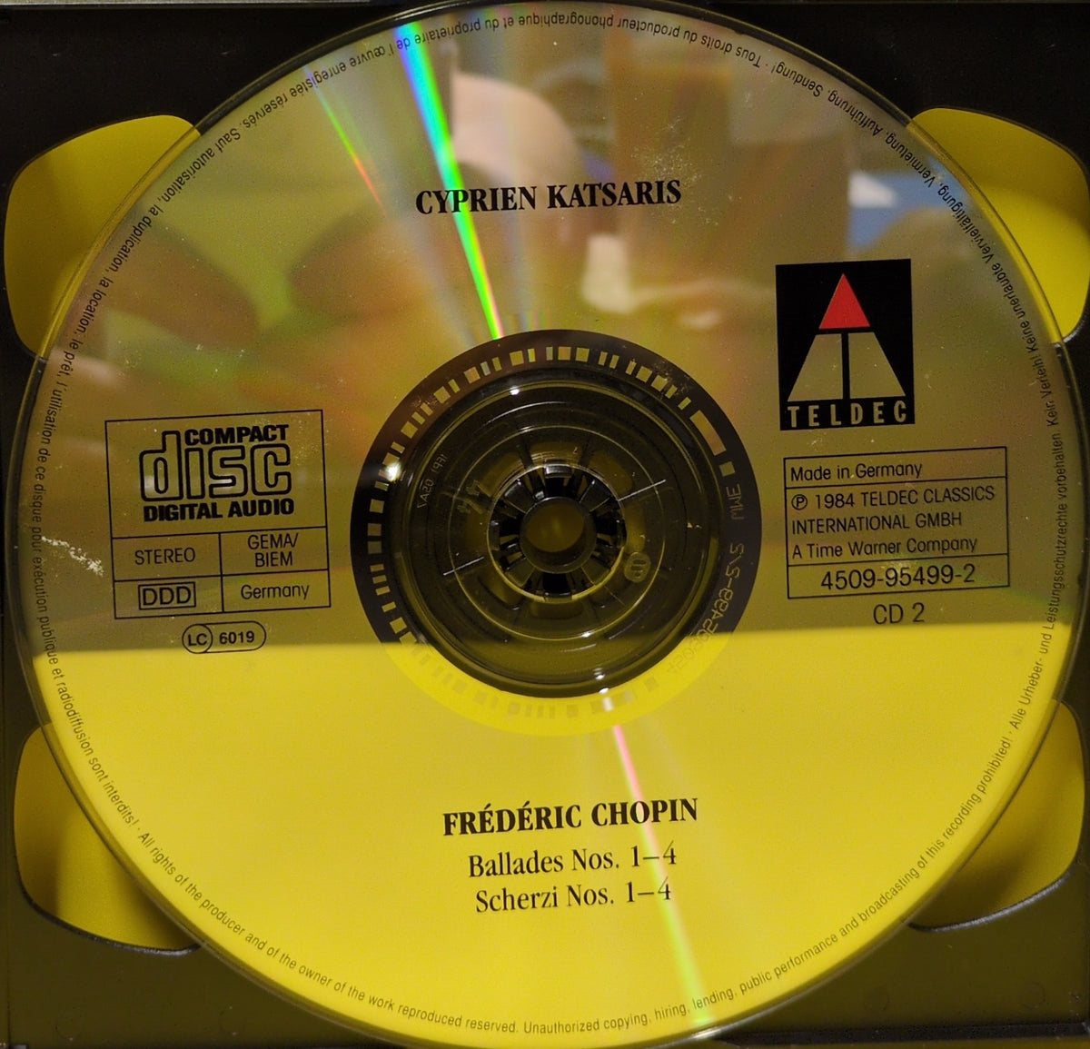 Chopin, Cyprien Katsaris - Famous Piano Works - 1994 - 4509-94499-2 Used - VG++ - CDs Chopin, Cyprien Katsaris - Famous Piano Works - 1994 - 4509-94499-2 Used - VG++ - CDs