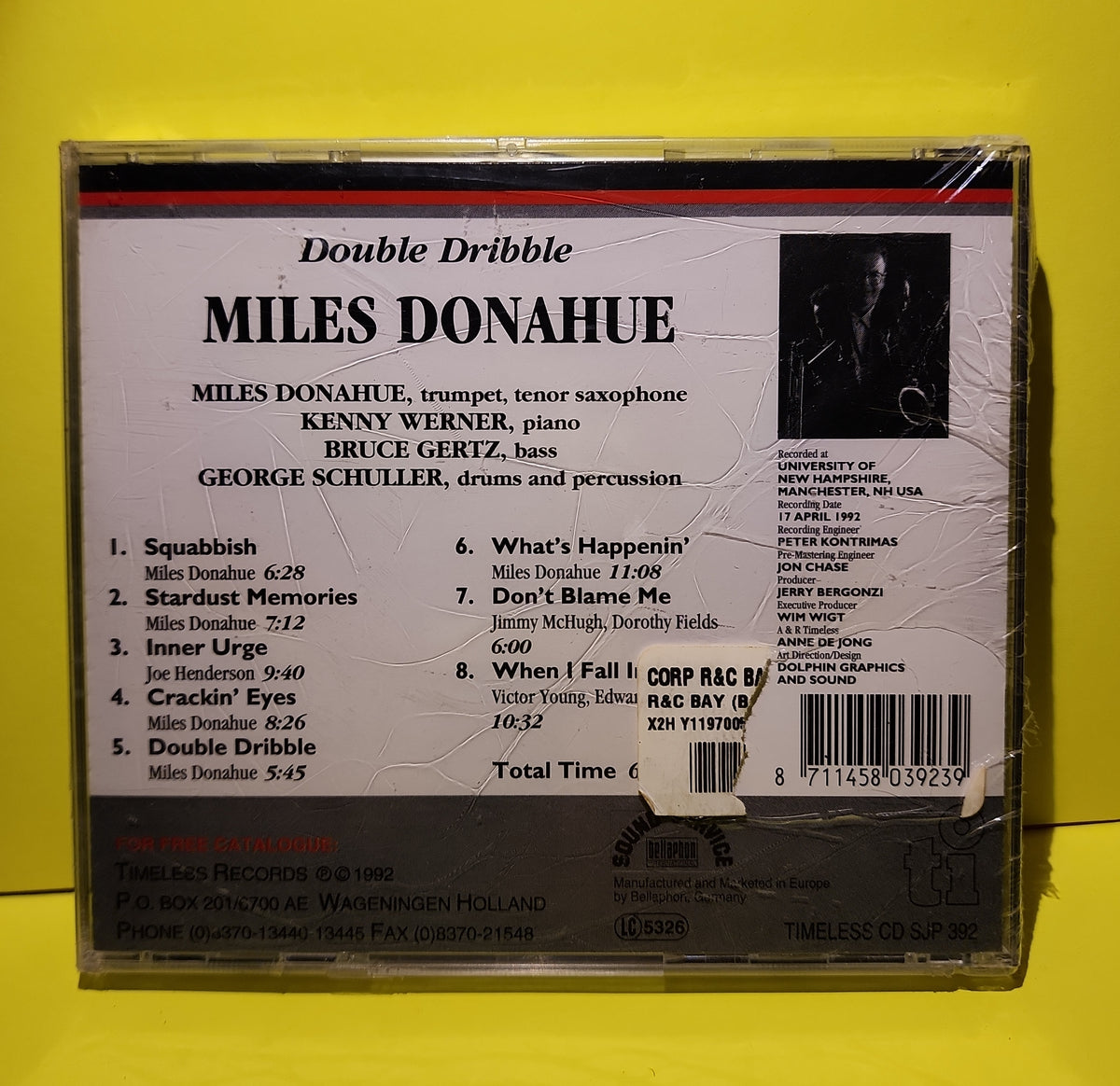 Miles Donahue - Double Dribble - 1992 - CD SJP 392 New - Sealed - CDs Miles Donahue - Double Dribble - 1992 - CD SJP 392 New - Sealed - CDs