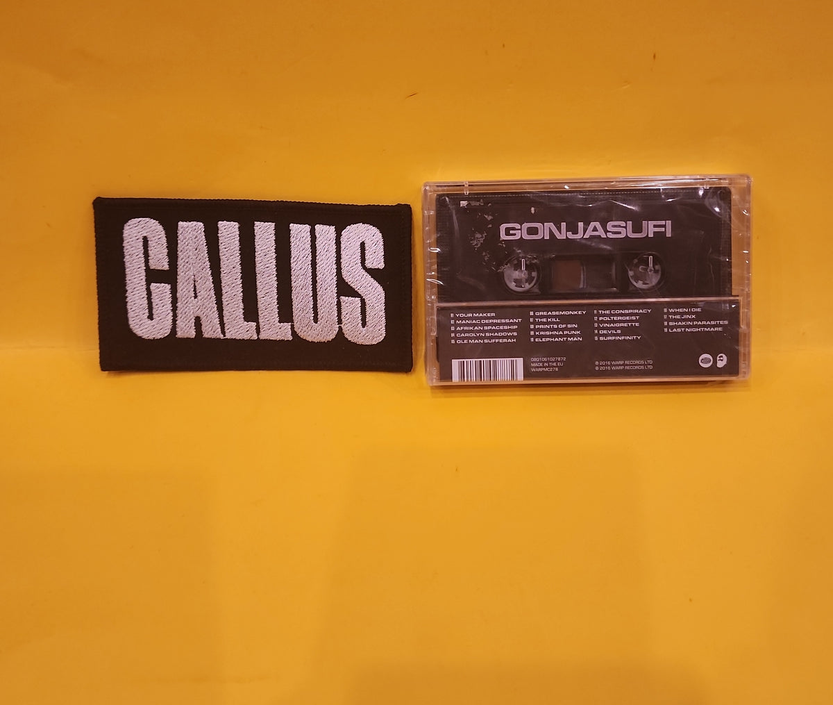 Gonjasufi - Callus - 2016 - WARPMC278 New - Sealed - cassettes Gonjasufi - Callus - 2016 - WARPMC278 New - Sealed - cassettes