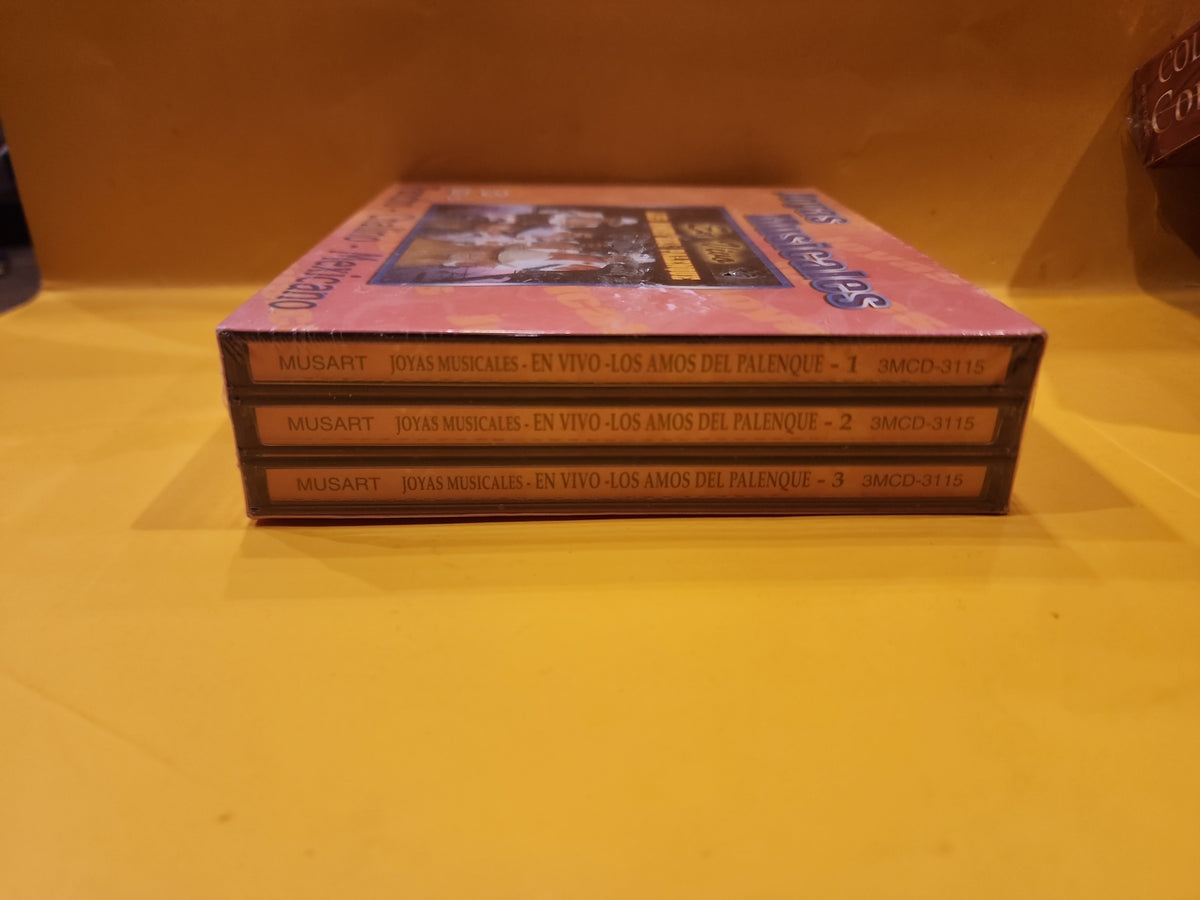 Joyas Musicales Pancho Barraza - En Vivo-Los Amos del Palenque - 3MCD-3115 New - Sealed - CDs Joyas Musicales Pancho Barraza - En Vivo-Los Amos del Palenque - 3MCD-3115 New - Sealed - CDs