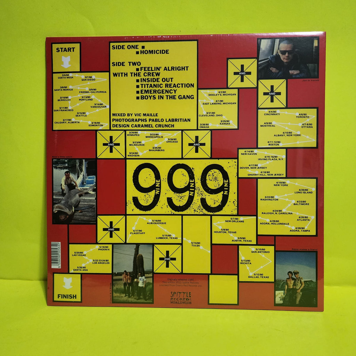 999 - The Biggest Tour In Sport - 2022 - SPITTLE130 New - Sealed - Vinyl 999 - The Biggest Tour In Sport - 2022 - SPITTLE130 New - Sealed - Vinyl