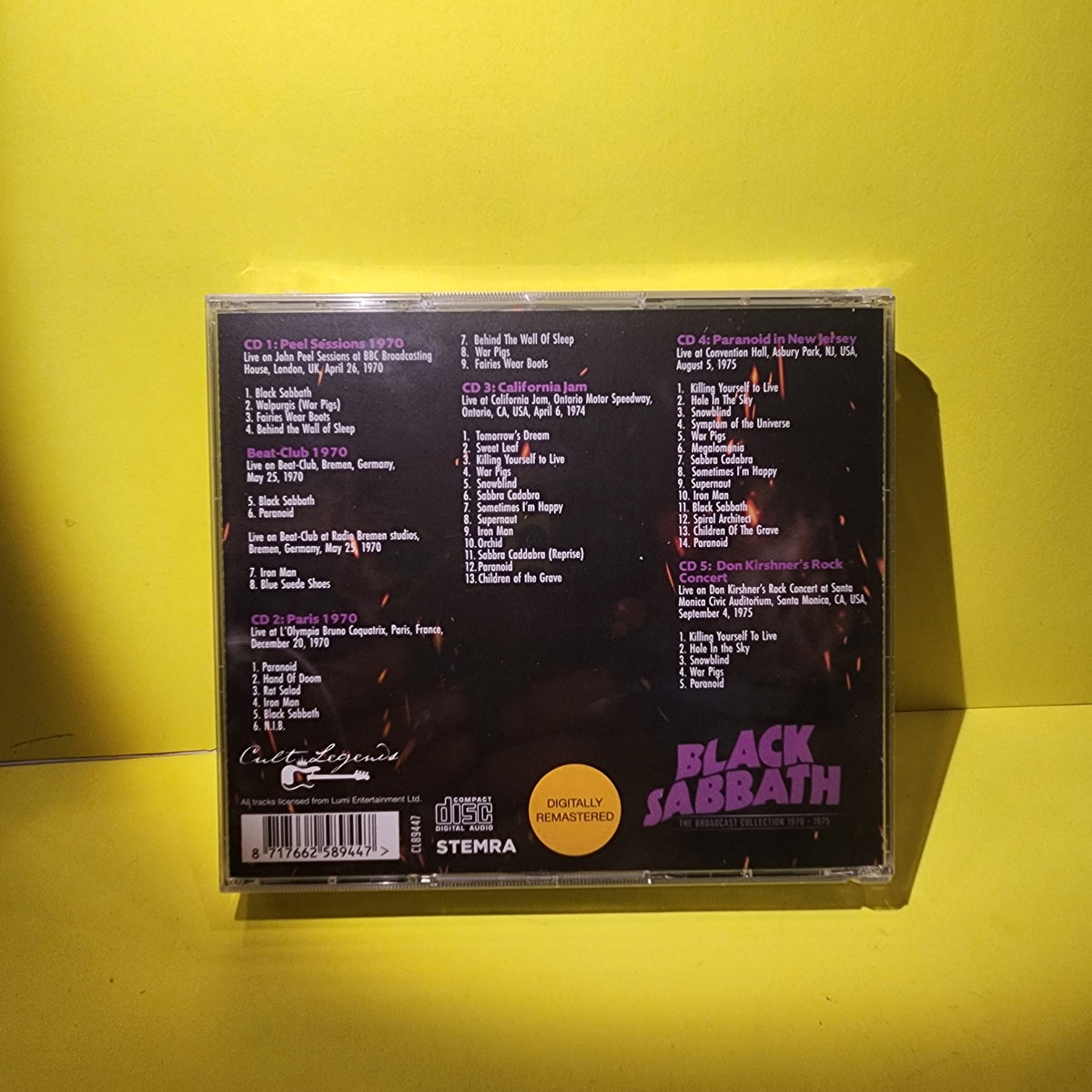 Black Sabbath - The Broadcast Collection 1970 - 1975 - 2022 - CL89447 New - Sealed - CDs Black Sabbath - The Broadcast Collection 1970 - 1975 - 2022 - CL89447 New - Sealed - CDs