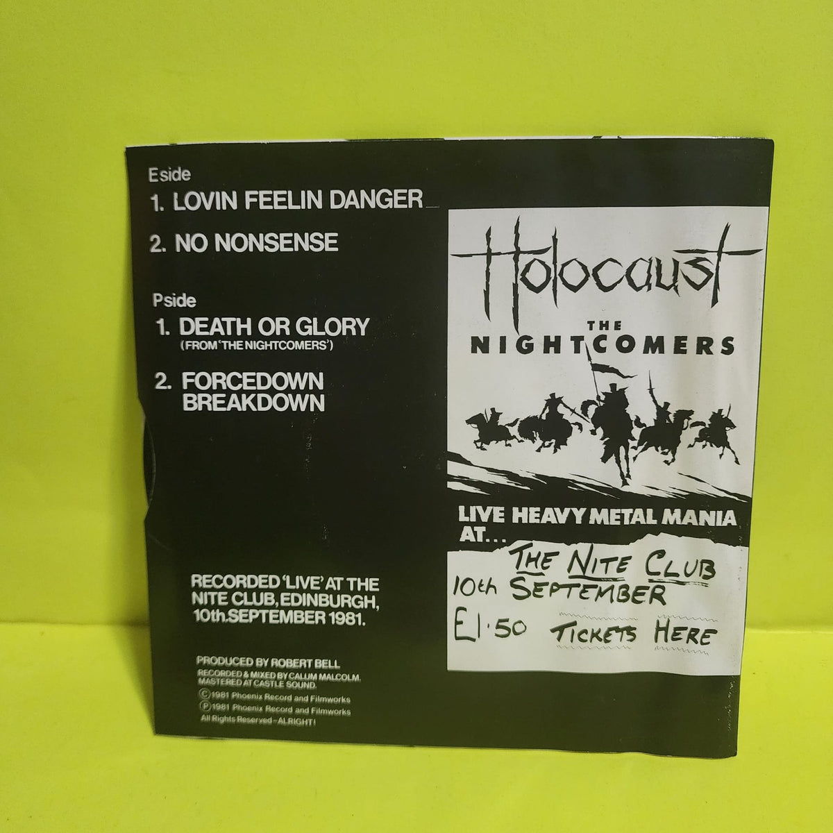 Holocaust - Live From The Raw Loud N' Live Tour - 1981 - PSP 3 New - NM - Vinyl Holocaust - Live From The Raw Loud N' Live Tour - 1981 - PSP 3 New - NM - Vinyl
