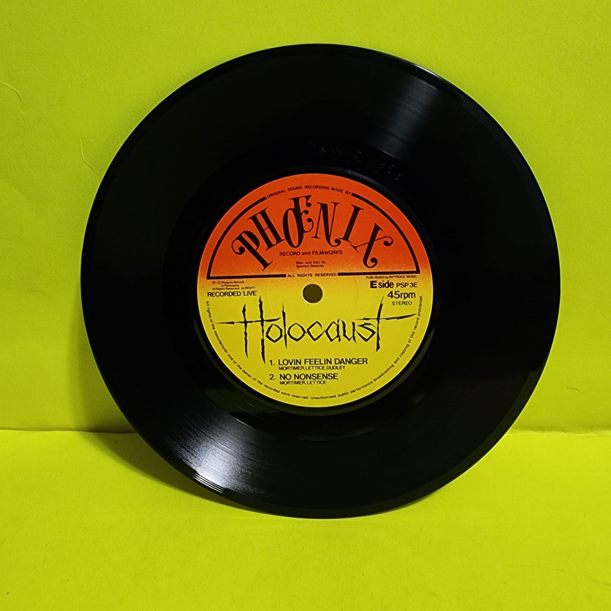 Holocaust - Live From The Raw Loud N' Live Tour - 1981 - PSP 3 New - NM - Vinyl Holocaust - Live From The Raw Loud N' Live Tour - 1981 - PSP 3 New - NM - Vinyl