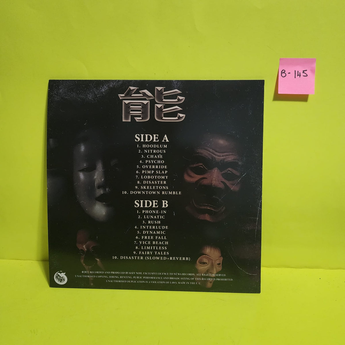 Kslv Noh - Noh / Rare Colored Vinyl - 2022 - New - NM - Vinyl Kslv Noh - Noh / Rare Colored Vinyl - 2022 - New - NM - Vinyl