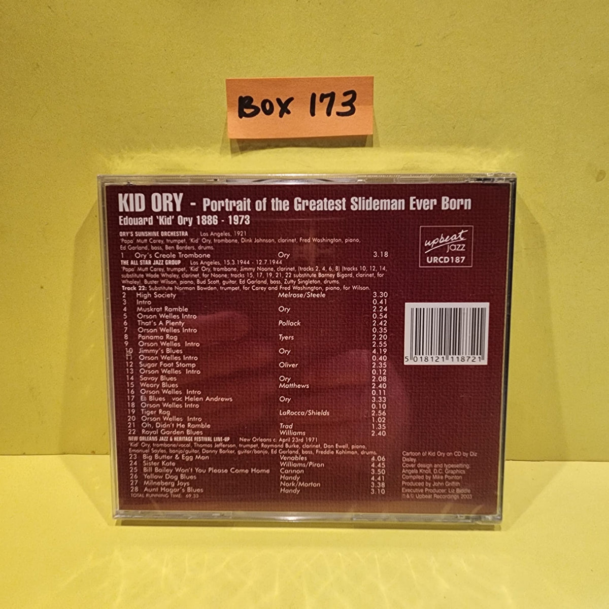 Kid Ory - Portrait Of The Greatest Sideman Ever Born - 2003 - URCD187 New - Sealed - CDs Kid Ory - Portrait Of The Greatest Sideman Ever Born - 2003 - URCD187 New - Sealed - CDs