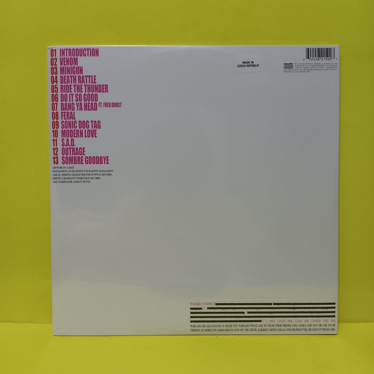 Wargasm - Venom - 2023 - 602458215007 New - Sealed - Vinyl Wargasm - Venom - 2023 - 602458215007 New - Sealed - Vinyl