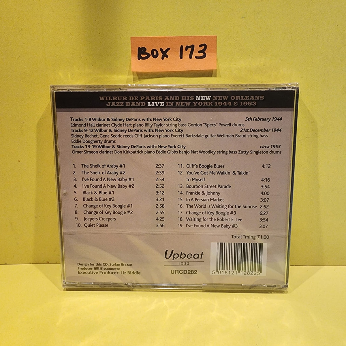 Wilbur De Paris - Live In New York 1944 & 1953 - 2018 - URCD282 New - Sealed - CDs Wilbur De Paris - Live In New York 1944 & 1953 - 2018 - URCD282 New - Sealed - CDs