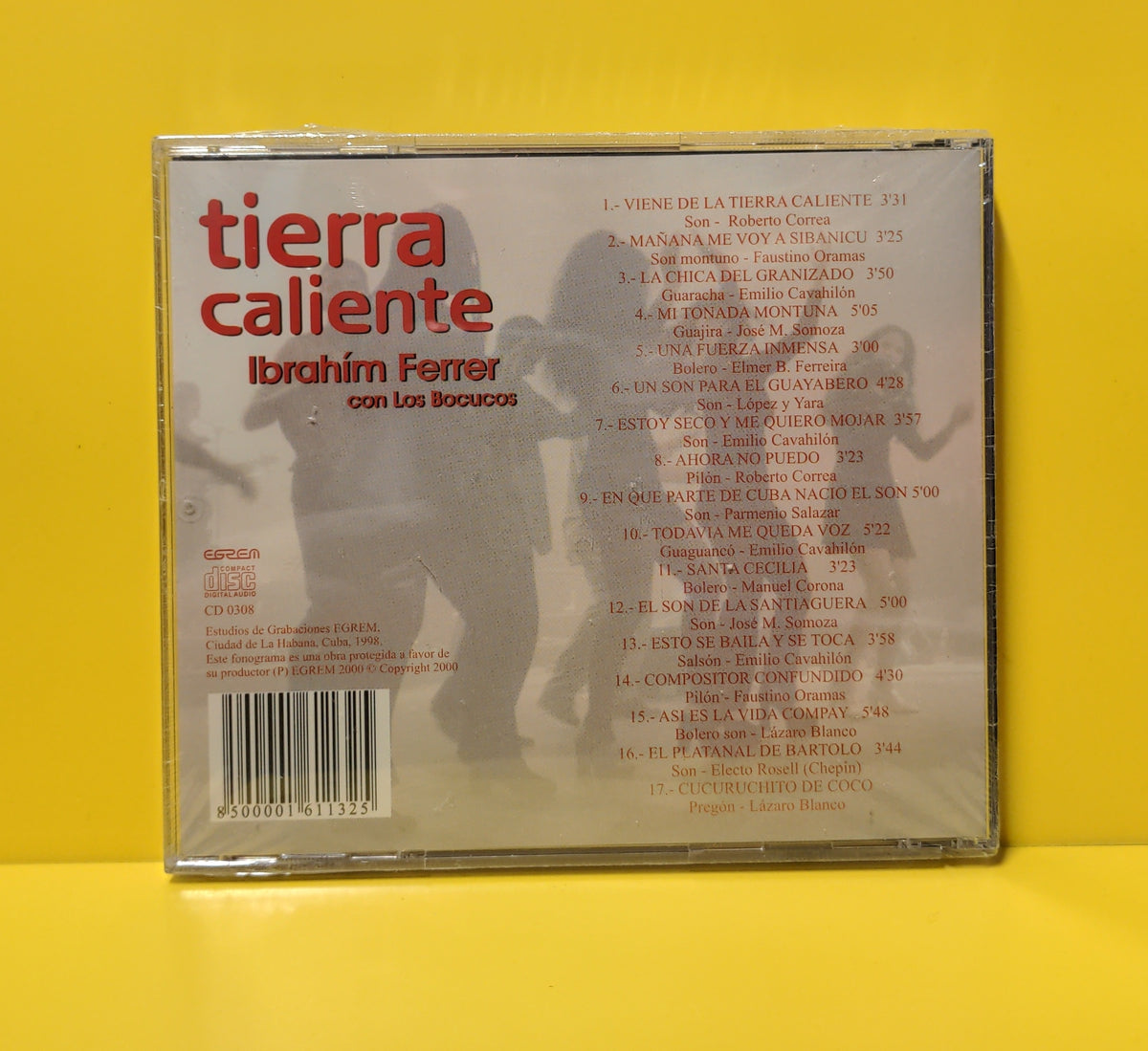 Ibrahim Ferrer Con Los Bocucos - Tierra Caliente - CD 0308 New - Sealed - CDs Ibrahim Ferrer Con Los Bocucos - Tierra Caliente - CD 0308 New - Sealed - CDs