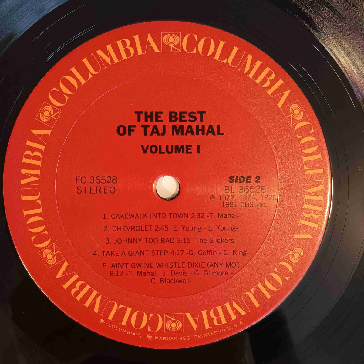 Taj Mahal - The Best Of Taj Mahal PROMO - 1981 - PC 36528 Used - VG++ - Vinyl Taj Mahal - The Best Of Taj Mahal PROMO - 1981 - PC 36528 Used - VG++ - Vinyl