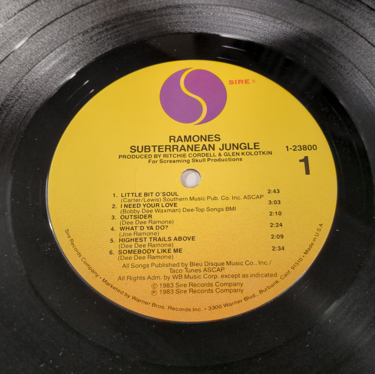Ramones - Subterranean Jungle - 1983 - 9 23800-1 Used - VG++ - Vinyl Ramones - Subterranean Jungle - 1983 - 9 23800-1 Used - VG++ - Vinyl