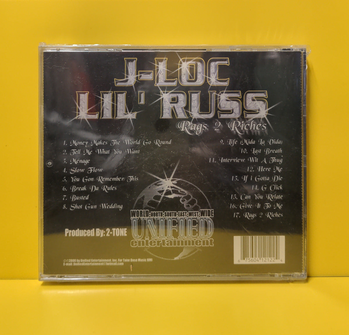 J-Loc & Lil' Russ - Rags 2 Riches - 2000 - UFE1212 New - Sealed - CDs J-Loc & Lil' Russ - Rags 2 Riches - 2000 - UFE1212 New - Sealed - CDs