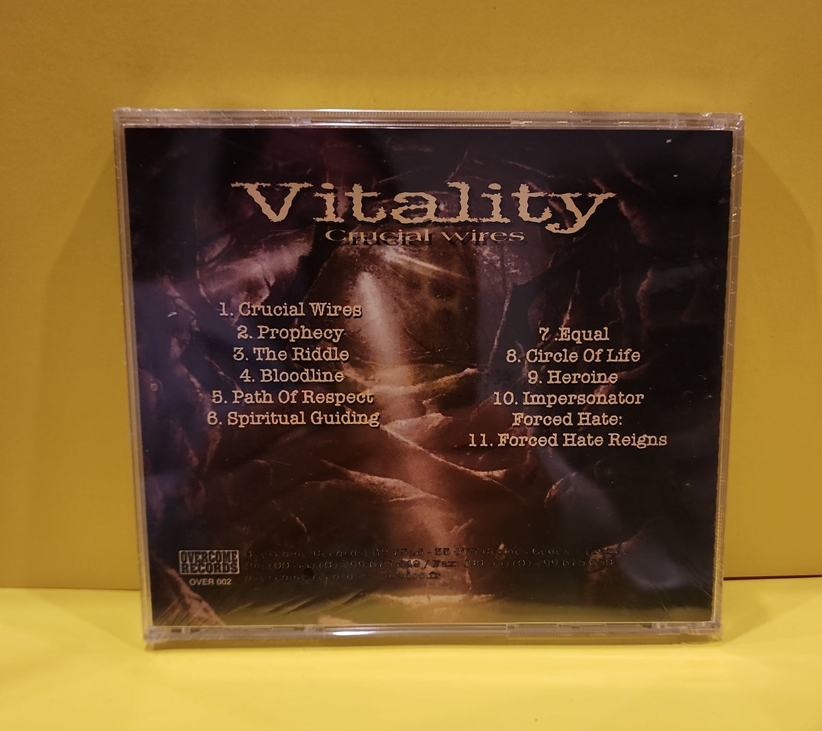Vitality - Crucial Wires - 1998 - OVER 002 New - Sealed - CDs Vitality - Crucial Wires - 1998 - OVER 002 New - Sealed - CDs