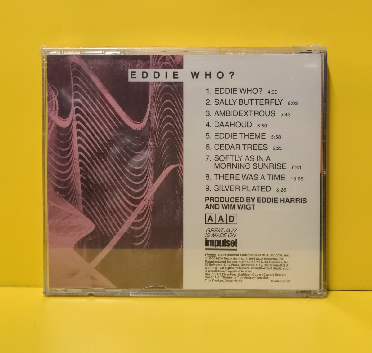 Eddie Harris Trio - Eddie Who? - 1988 - MCAD 33104 New - Sealed - CDs Eddie Harris Trio - Eddie Who? - 1988 - MCAD 33104 New - Sealed - CDs