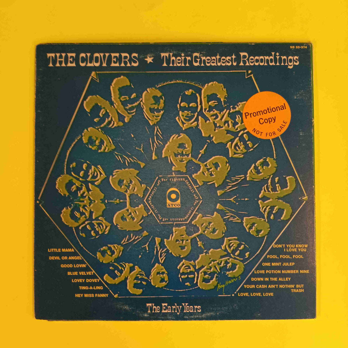 The Clovers - Their Greatest Recordings The Early Years PROMO - 1971 - SD 33-374 Used - VG++ - Vinyl The Clovers - Their Greatest Recordings The Early Years PROMO - 1971 - SD 33-374 Used - VG++ - Vinyl