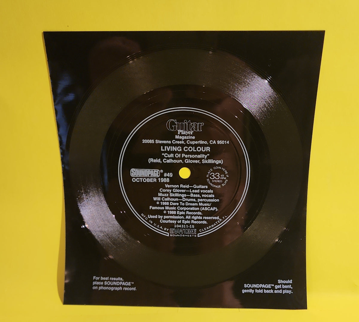 Living Colour - Vivid (w. Flexi Disc) - 1988 - FE 44099 Used - VG++ - Vinyl Living Colour - Vivid (w. Flexi Disc) - 1988 - FE 44099 Used - VG++ - Vinyl