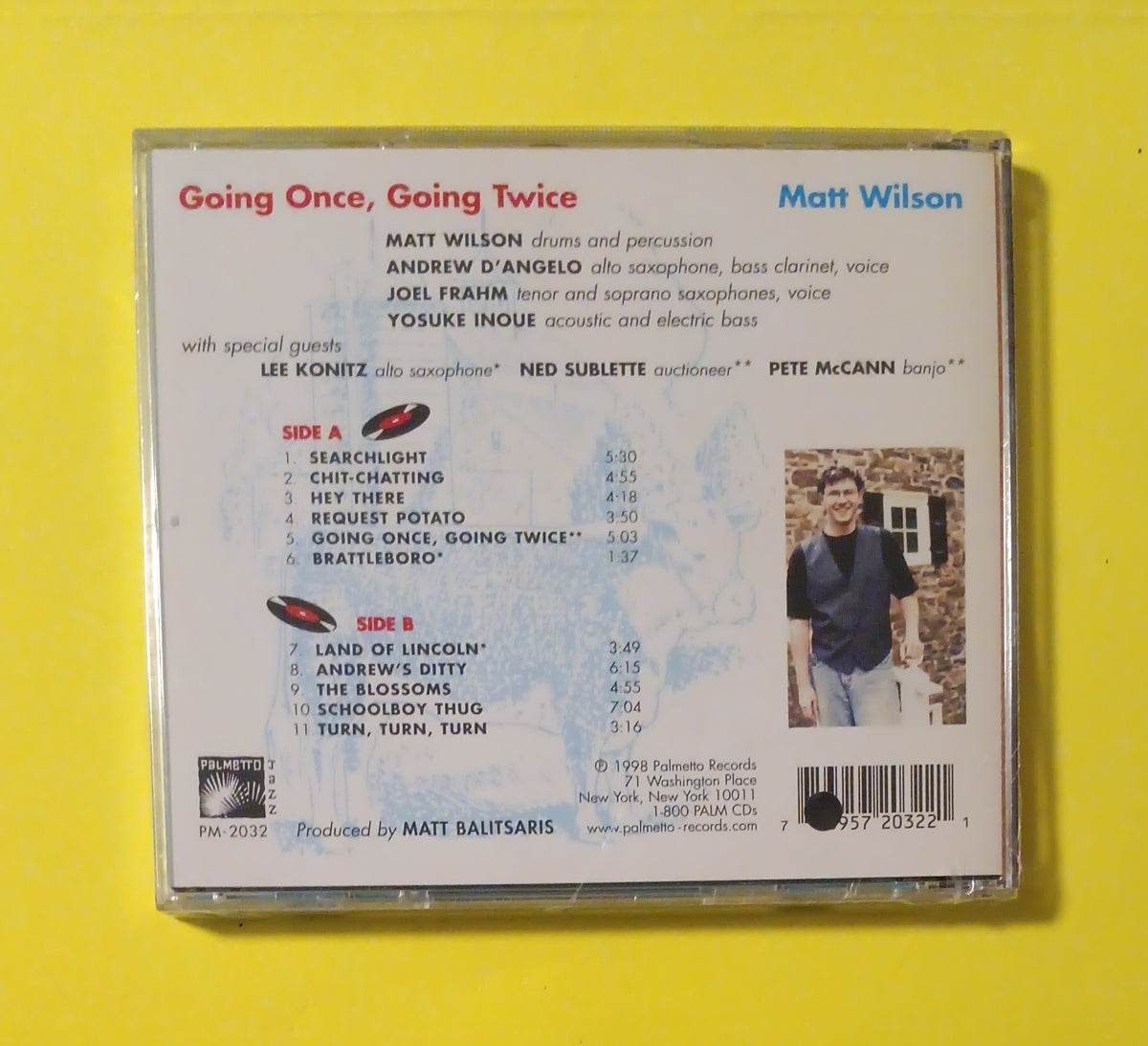 Matt Wilson - Going Once, Going Twice - 1998 - PM 2032 New - Sealed - CDs Matt Wilson - Going Once, Going Twice - 1998 - PM 2032 New - Sealed - CDs