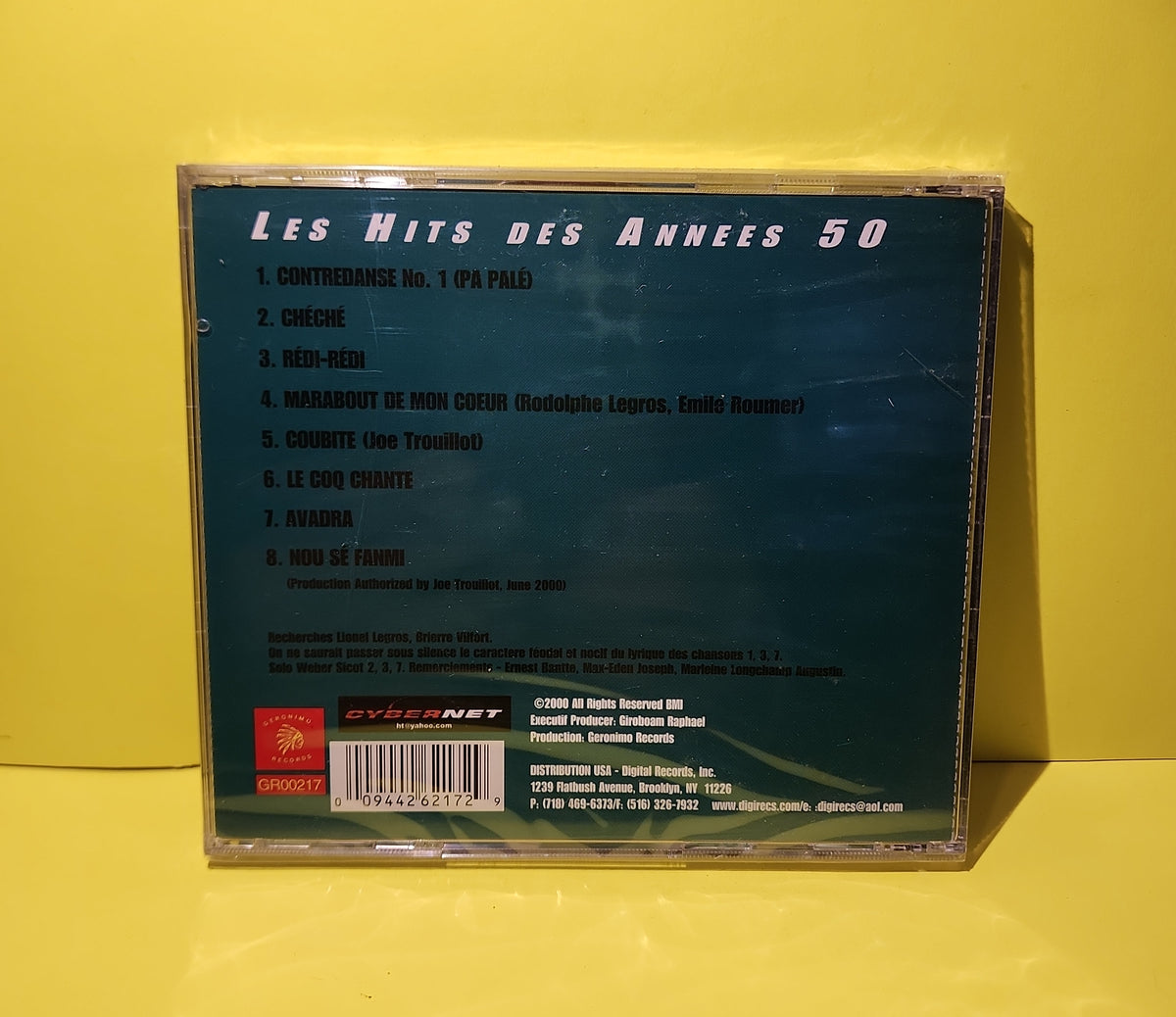 Joe Trouillot - Les Hits Des Annees 50 - 2000 - GROO217 New - Sealed - CDs Joe Trouillot - Les Hits Des Annees 50 - 2000 - GROO217 New - Sealed - CDs