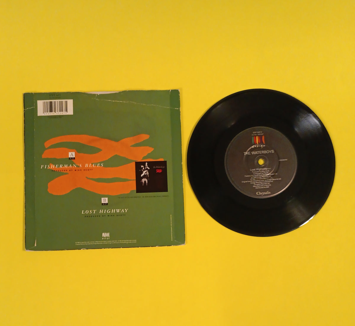 The Waterboys - Fisherman's Blues / Lost Highway (UK 7") - 1991 - ENY 645 Used - EX - Vinyl The Waterboys - Fisherman's Blues / Lost Highway (UK 7") - 1991 - ENY 645 Used - EX - Vinyl