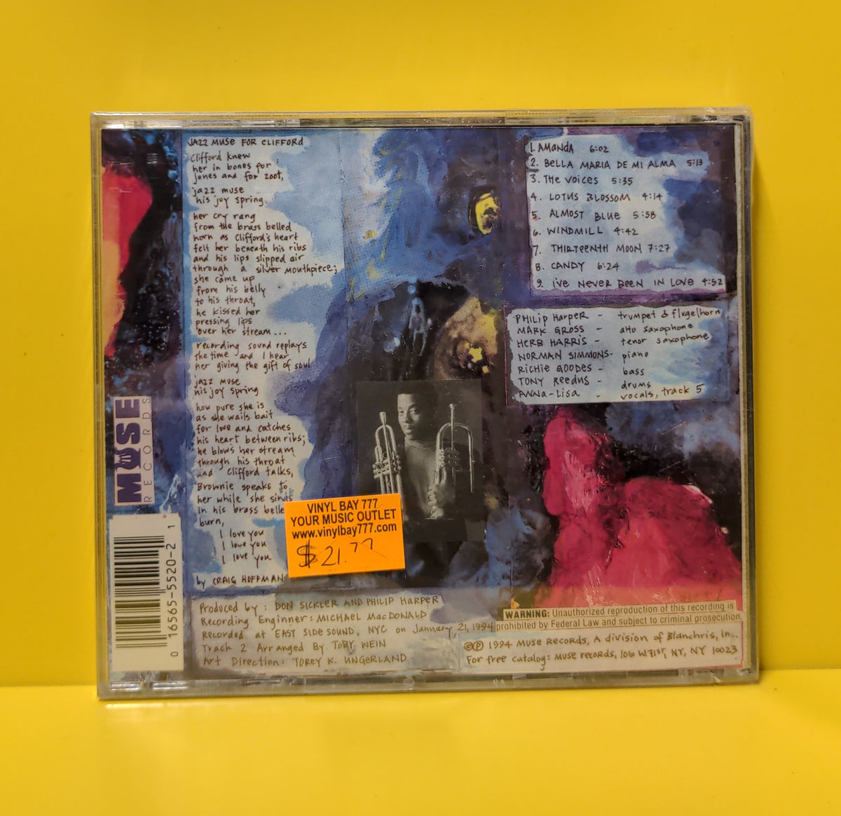 Philip Harper - The Thirteenth Moon - 1994 - MCD 5520 New - Sealed - CDs Philip Harper - The Thirteenth Moon - 1994 - MCD 5520 New - Sealed - CDs