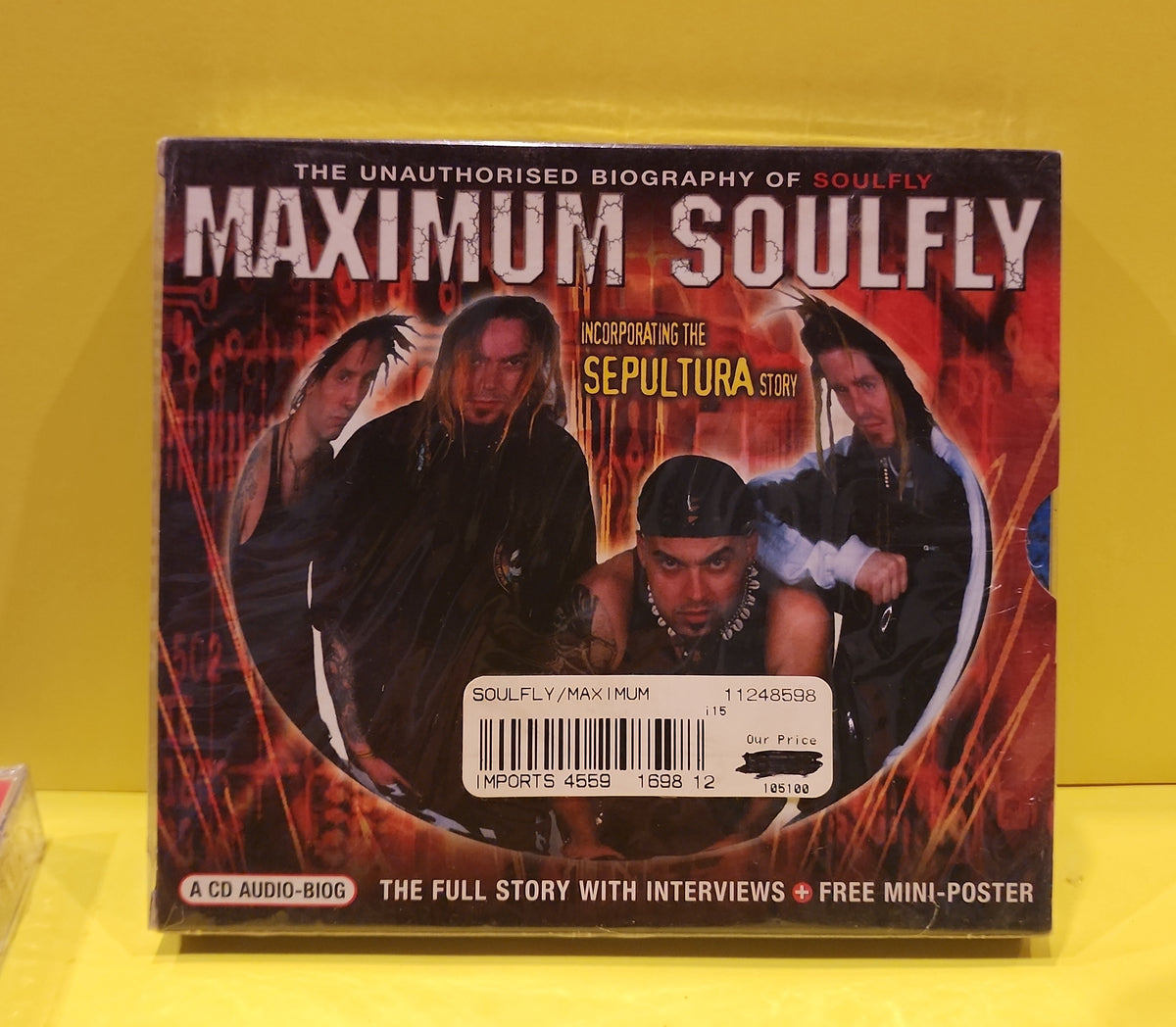 Soulfly - Maximum Soulfly (The Unauthorised Biography Of Soulfly) - 2001 - ABCD 085 New - Sealed - CDs Soulfly - Maximum Soulfly (The Unauthorised Biography Of Soulfly) - 2001 - ABCD 085 New - Sealed - CDs