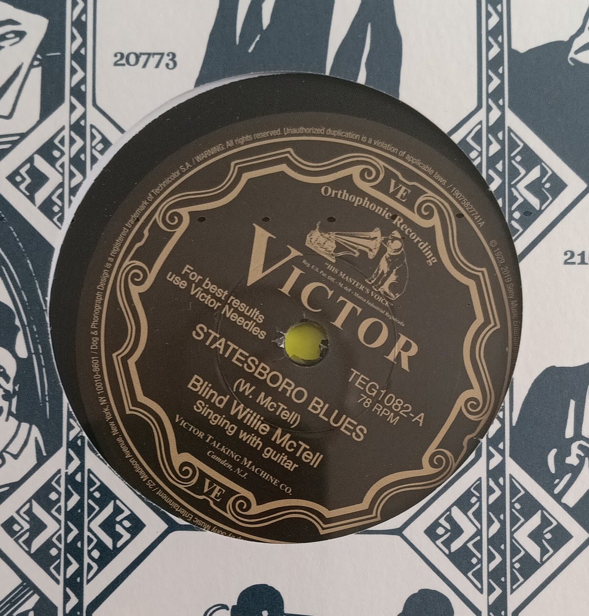 Blind Willie McTell - Statesboro Blues / Three Women Blues - 2019 - TEG 1082 New - Sealed - RSD 10" Vinyl Blind Willie McTell - Statesboro Blues / Three Women Blues - 2019 - TEG 1082 New - Sealed - RSD 10" Vinyl