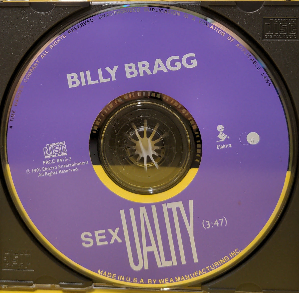 Billy Bragg - Sexuality - 1991 - PRCD 8413-2 Used - NM - CDs - Promo Billy Bragg - Sexuality - 1991 - PRCD 8413-2 Used - NM - CDs - Promo