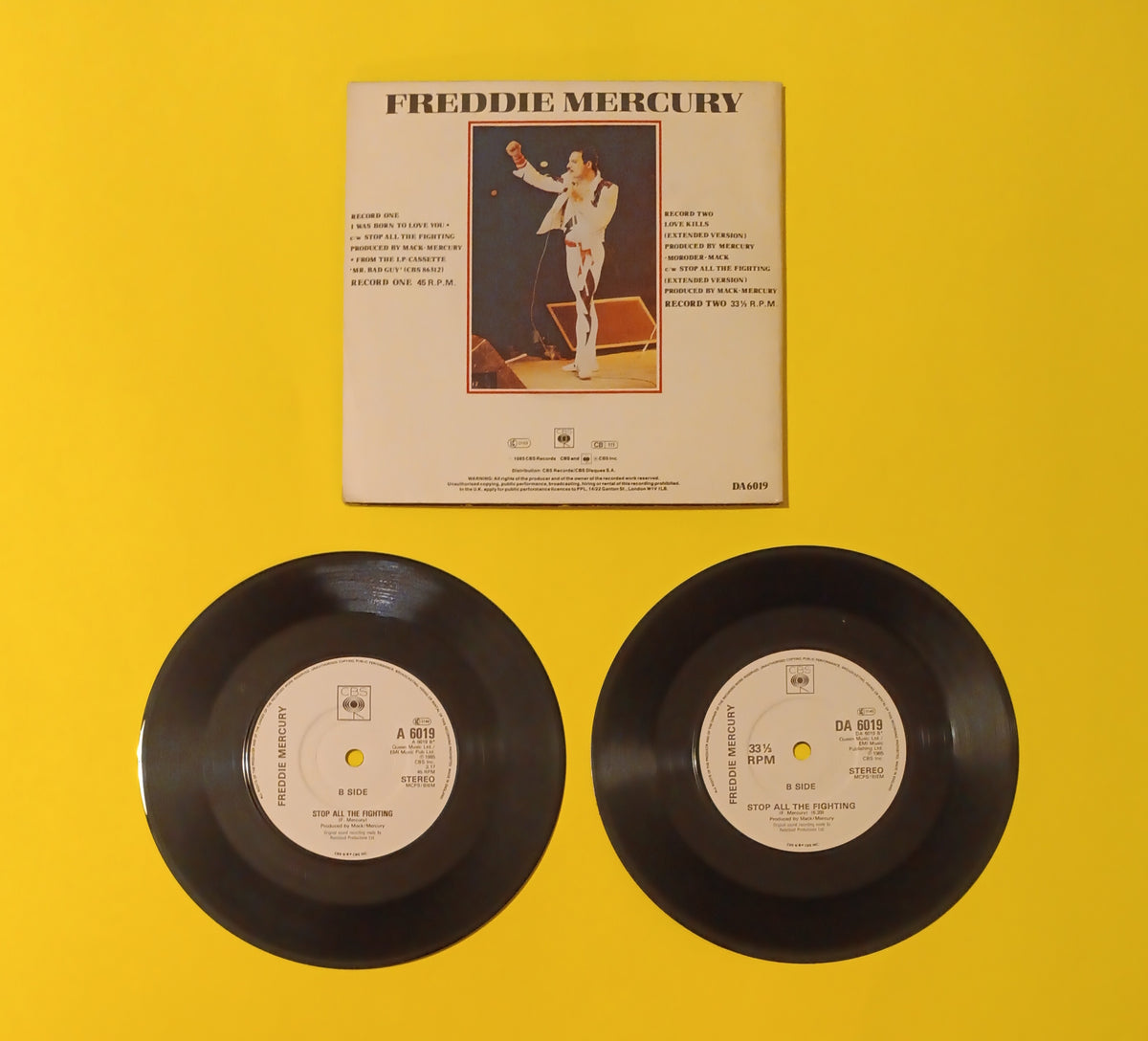 Freddie Mercury - I Was Born To Love You 2x7" - 1985 - DA6019 Used - EX - Vinyl Freddie Mercury - I Was Born To Love You 2x7" - 1985 - DA6019 Used - EX - Vinyl
