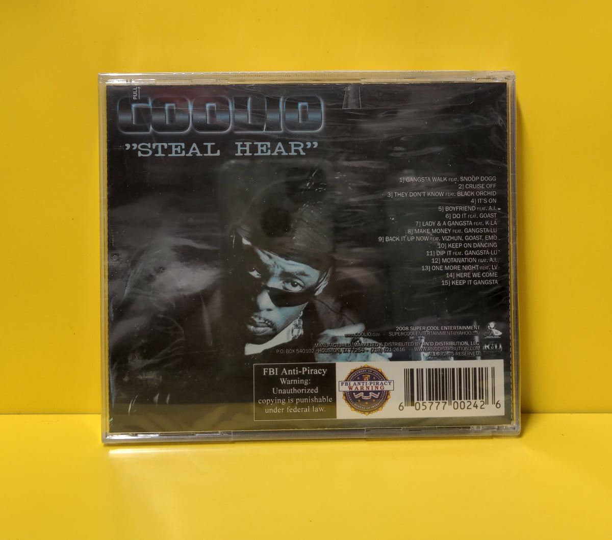 Coolio - "Steal Hear" - 2008 - 0024 New - Sealed - CDs Coolio - "Steal Hear" - 2008 - 0024 New - Sealed - CDs